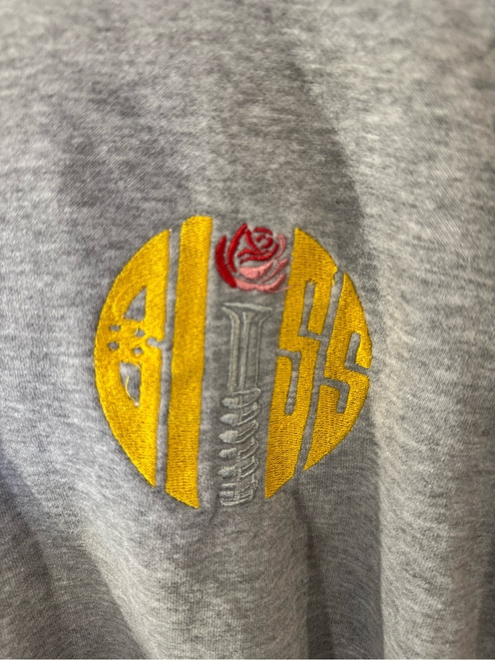 Gray Pullover Hoodie with Subtle Chest Logo - Picture 2 of 4